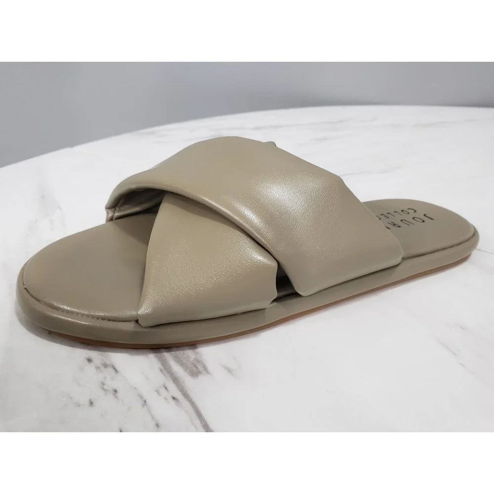 NEW NO BOX Puff Straps Addilynn Open Toe Sandal House‎ Shoes LIGHT SMOKEY GREEN
